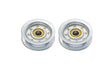 Terre Products, 2 Pack, Flat Idler Pulleys, 2-3/4 Inch Flat Diameter, Compatible with John Deere, Replacement for GY20067, GY22172