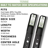 42" High Lift Mower Blades 2-Pack – Fits Cub Cadet, Troy-Bilt & MTD | Replaces 942-04308