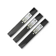 Terre Products, 3 Pack Low Lift Lawn Mower Blades, 52 Inch Deck, Compatible with Toro Timecutter, Replacement for 106-0626, 106-0628, 108-1127, 27-0990, 44-5480, 56-2390, 92-7961
