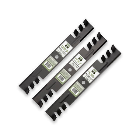 Terre Products, 3 Pack Mulching Lawn Mower Blades, 52 Inch Deck, Compatible with Ariens Promaster, Replacement for Ariens 00273100, Husqvarna 539100341, Scag 482878, 481707, 481711, Exmark 103-2508
