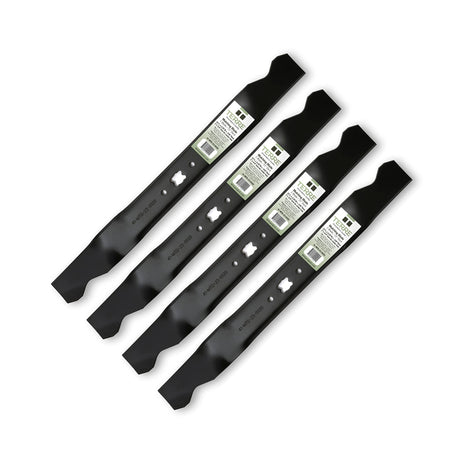 Terre Products, 4 Pack Mulching Lawn Mower Blades, 21 Inch Deck, Compatible with MTD, Cub Cadet, TroyBilt, Replacement for 742-04100, 742-0741, 742-0741A, 942-0741, 942-0741A, 1995 and After