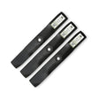 Terre Products, 3 Pack Medium Lift Lawn Mower Blades, 54 Inch Deck, Compatible with John Deere GX21380, GY20679, GY20684, GY20686, John Deere 100 Series D170, E180, G110, 190C, LA150, LA175