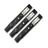 Terre Products, 3 Pack High Lift Lawn Mower Blades, 48 Inch Deck, Compatible with John Deere L120, L130, L2048, L2548, 1948, 2048, 2148, Scotts L2048, Replacement for John Deere GX20250, GY20568