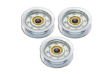 Terre Products, 3 Pack, Flat Idler Pulleys, 2-3/4 Inch Flat Diameter, Compatible with John Deere, Replacement for GY20067, GY22172