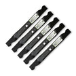 Terre Products, 5 Pack Mulching Lawn Mower Blades, 21 Inch Deck, Compatible with MTD, Cub Cadet, TroyBilt, Replacement for 742-04100, 742-0741, 742-0741A, 942-0741, 942-0741A, 1995 and After