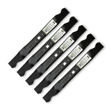 Terre Products, 5 Pack Mulching Lawn Mower Blades, 21 Inch Deck, Compatible with MTD, Cub Cadet, TroyBilt, Replacement for 742-04100, 742-0741, 742-0741A, 942-0741, 942-0741A, 1995 and After