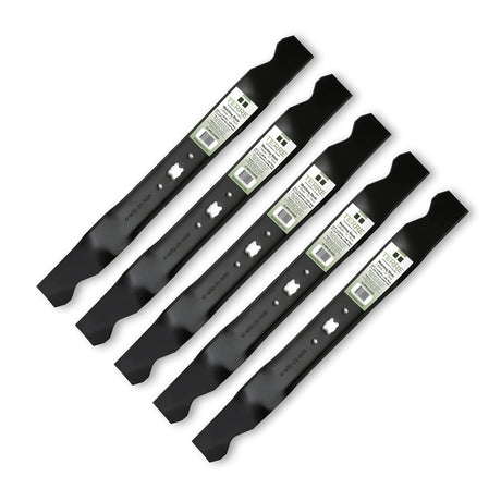 Terre Products, 5 Pack Mulching Lawn Mower Blades, 21 Inch Deck, Compatible with MTD, Cub Cadet, TroyBilt, Replacement for 742-04100, 742-0741, 742-0741A, 942-0741, 942-0741A, 1995 and After