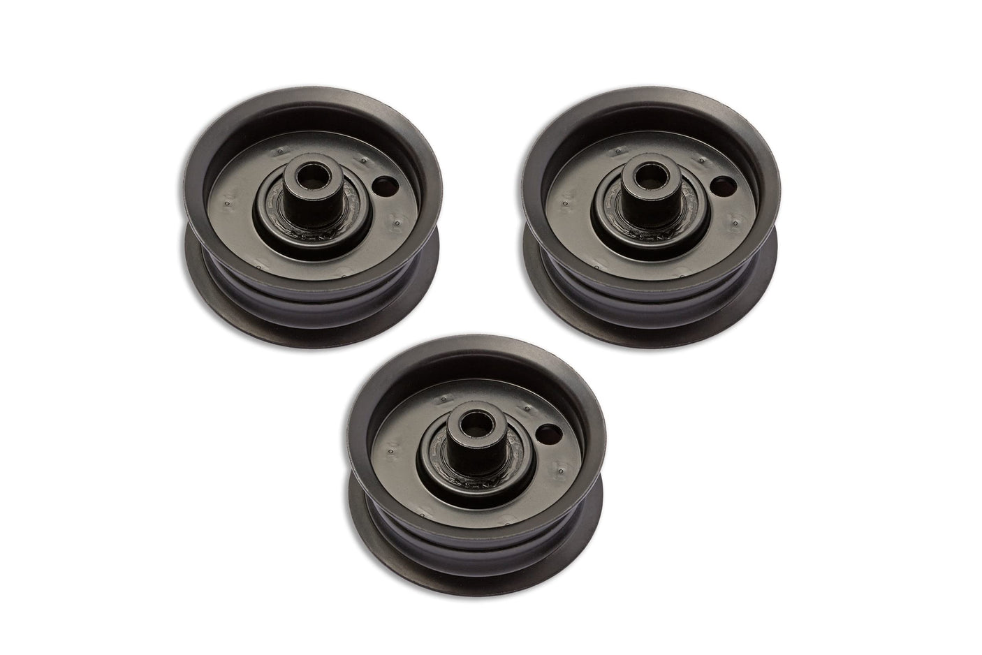 Terre Products, 3 Pack Flat Idler Pulleys, Compatible with Lawn Mowers Cub Cadet, MTD, Craftsman, Replacement for 756-04224
