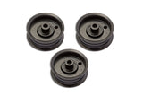 Terre Products, 3 Pack Flat Idler Pulleys, Compatible with Lawn Mowers Cub Cadet, MTD, Craftsman, Replacement for 756-04224