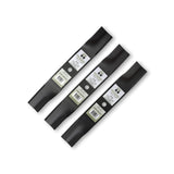 Terre Products, 3 Pack High Lift Lawn Mower Blades, Fits Zero Turn Lawn Mowers with 44 Inch Deck and 48 Inch Deck, Compatible with Ariens 02982000, Gravely 450200, 00450200