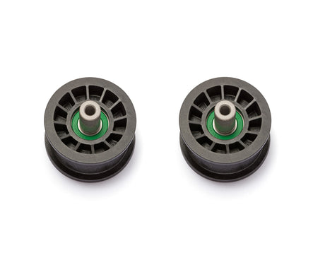 Terre Products, 2 Pack, Flat Idler Pulleys, Compatible with Lawn Mower Models Ariens, Husqvarna, Craftsman, Replacement for 194327, 532194327, 756-04224