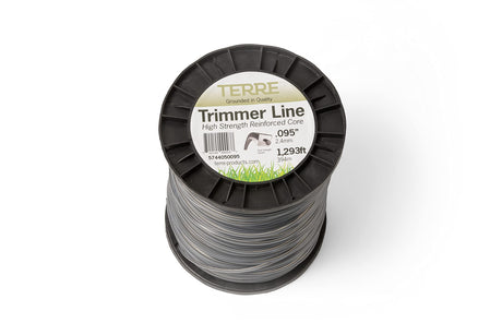 Terre Products - Commercial Grade 095 Trimmer Line Square, Dual Strength Weed Eater String Trimmer Line, Quality Weed Wacker String (1293 ft.)