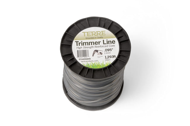 Terre Products - Commercial Grade 095 Trimmer Line Square, Dual Strength Weed Eater String Trimmer Line, Quality Weed Wacker String (1293 ft.)