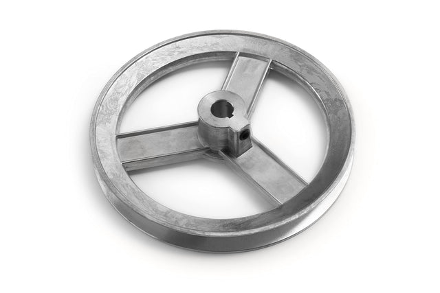 Terre Products, Heavy Duty 6" V-Groove Drive Pulley, Precision 1/2" Bore, Robust Z3A Zinc Alloy Die Cast Pulley
