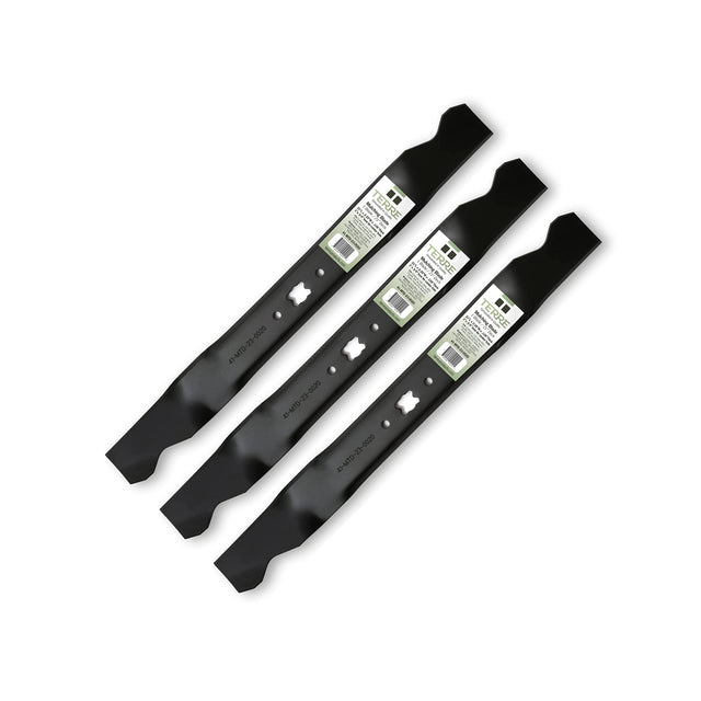 Terre Products, 3 Pack Mulching Lawn Mower Blades, 21 Inch Deck, Compatible with MTD, Cub Cadet, TroyBilt, Replacement for 742-04100, 742-0741, 742-0741A, 942-0741, 942-0741A, 1995 and After