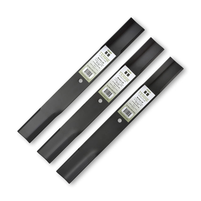 Terre Products, 3 Pack Medium Lift Lawn Mower Blades, 62 Inch Deck, Compatible with Toro, Replacement for 44-6250, 106-0629, 108-1124