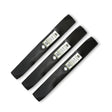 Terre Products, 3 Pack Medium Lift Lawn Mower Blades, 54 Inch Deck, Compatible with John Deere LX280, X380, X384, X390, X394, GX255, GX325, GX335, Z425, Z435, Z445 and More, Replaces M143520, UC22010