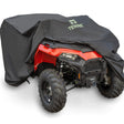 Terre Products ATV Cover Waterproof Heavy Duty Universal Fit Quad Cover, 600D Polyester Oxford UV and Water Resistant 4 wheeler Accessory with Windproof Buckle Strapping for Storage and Trailering