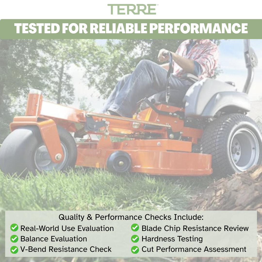 Terre Products, 3 Pack High Lift Lawn Mower Blades, 61 Inch Deck, Replacement for Ferris 1520842, 1520842S, 5020842, 5101755S, Bobcat 112111-03, Scag 48111, 481708, 481712, Husqvarna 539101733