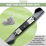 46" High Lift Lawn Mower Blades 2-Pack – Fits Cub Cadet XT1, XT2 & Craftsman LT46 – Replaces 942-04244