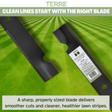 Terre Products, 3 Pack High Lift Lawn Mower Blades, 61 Inch Deck, Replacement for Ferris 1520842, 1520842S, 5020842, 5101755S, Bobcat 112111-03, Scag 48111, 481708, 481712, Husqvarna 539101733