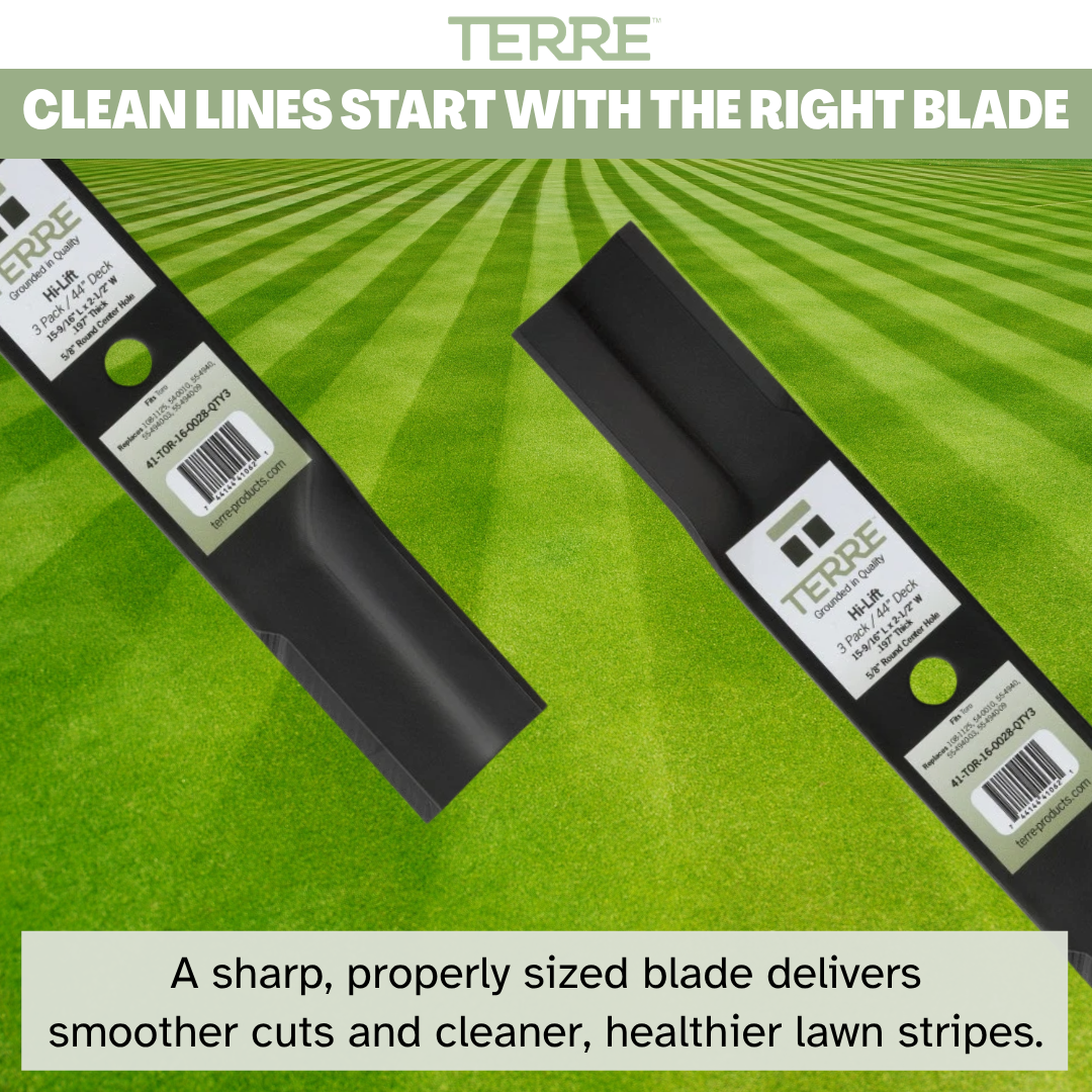 3-Pack High Lift Lawn Mower Blades, 44 Inch Deck, Compatible with Ariens, Toro TimeCutter Z, Replacement for Toro 108-1125, 54-0010, 54-0010-03, 55-4940, 55-4940-03, 55-4940-09