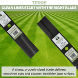 3-Pack High Lift Lawn Mower Blades, 44 Inch Deck, Compatible with Ariens, Toro TimeCutter Z, Replacement for Toro 108-1125, 54-0010, 54-0010-03, 55-4940, 55-4940-03, 55-4940-09