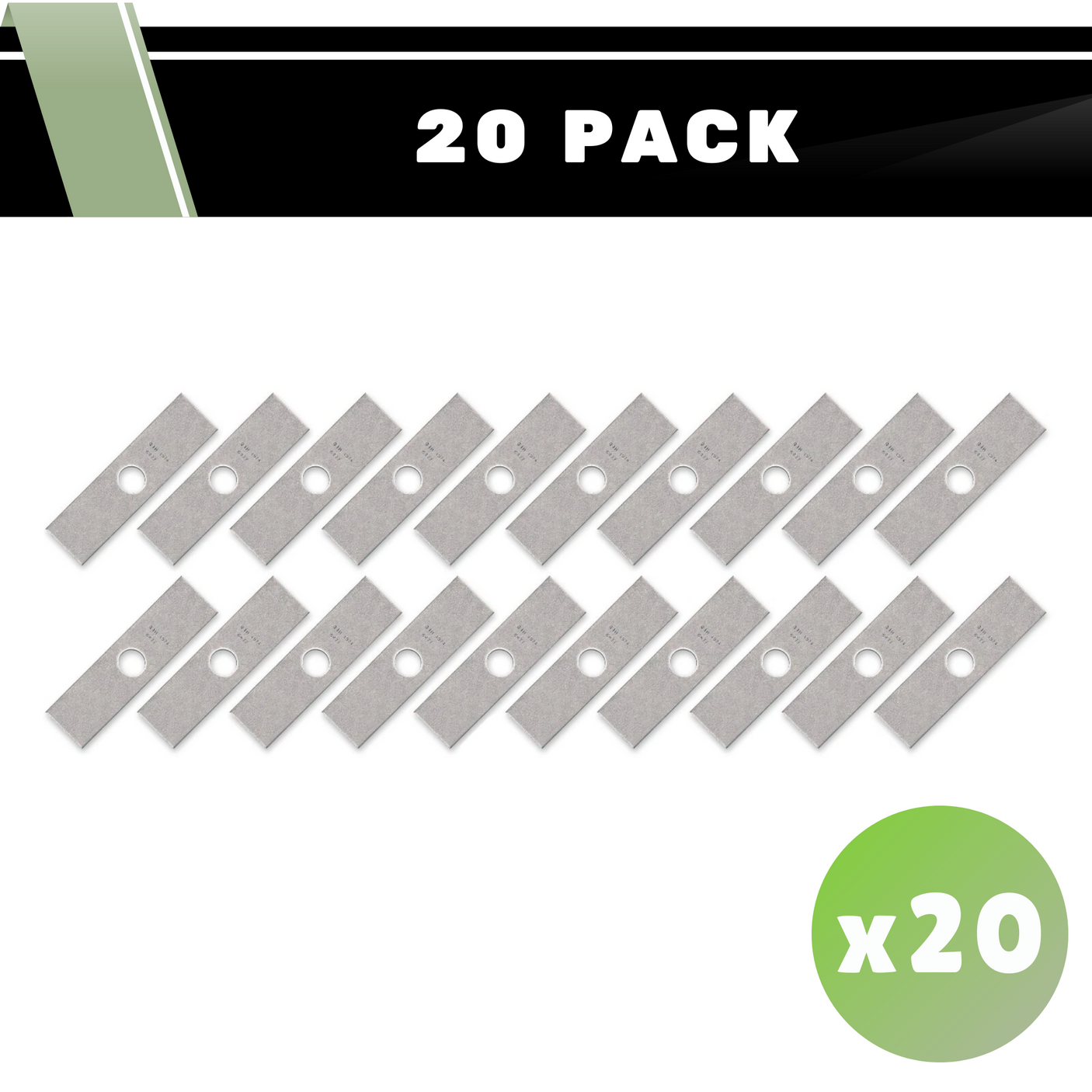 Stick Edger Blades 7-3/4" x 2" - 1" Arbor - Non-Heat Treated (20 Pack)