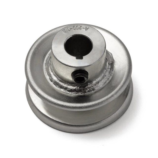 Terre 120012 V-groove drive pulley, angled top view
