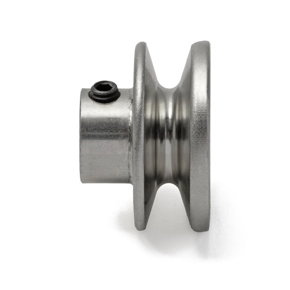 Terre 120012 V-groove drive pulley, side profile showing belt groove