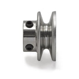 Terre 120058 V-groove drive pulley, side profile showing belt groove