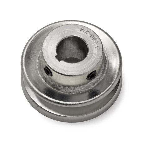 Terre 125034 V-groove drive pulley, angled top view