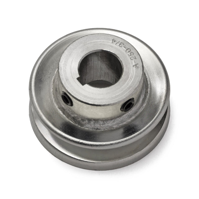 Terre 125034 V-groove drive pulley, angled top view