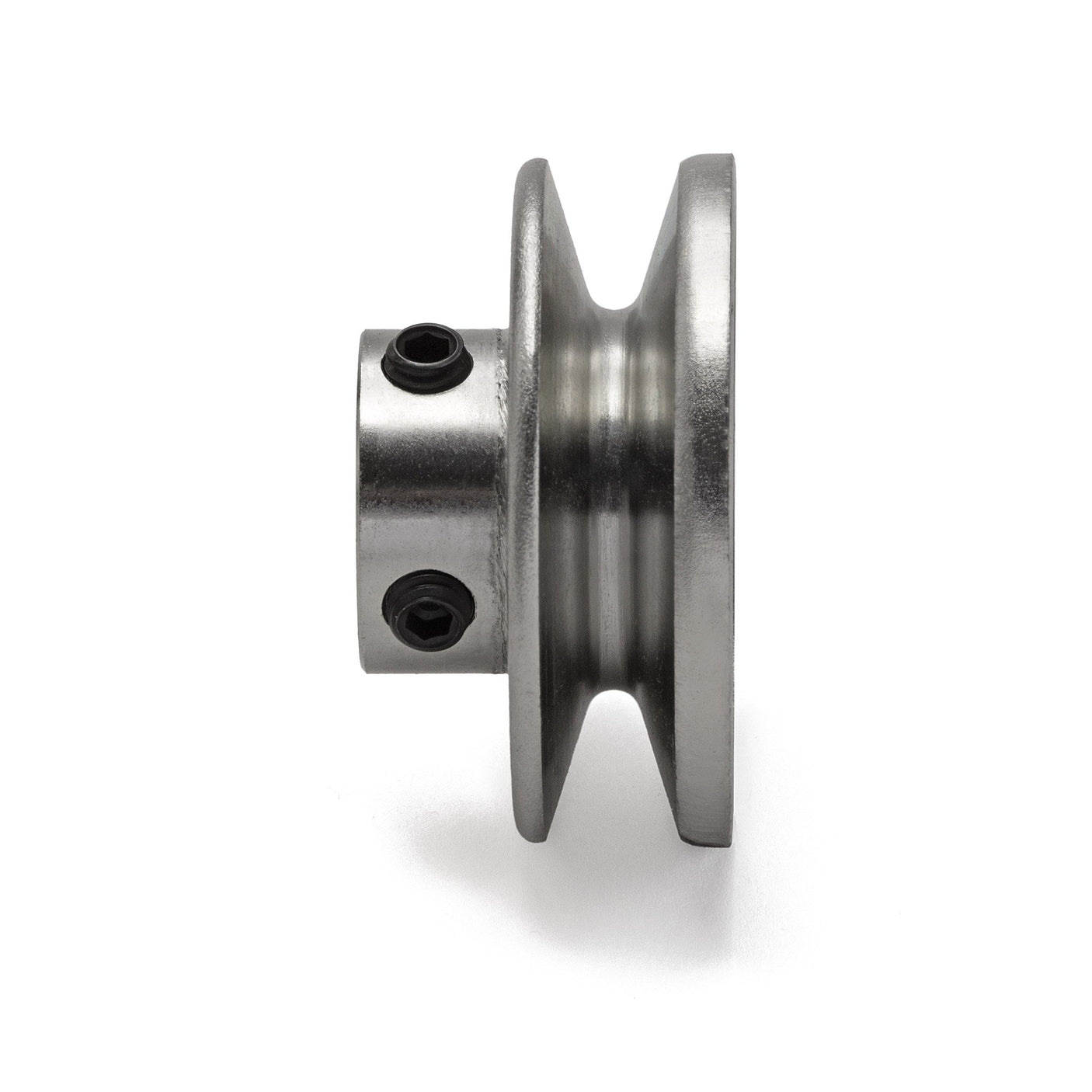 Terre 125058 V-groove drive pulley, side profile showing belt groove