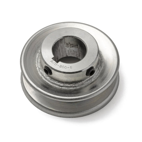 Terre 230010 V-groove drive pulley, angled top view