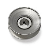 Terre 230078 V-groove drive pulley, bottom angle showing bore and keyway