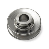 Terre 235010 V-groove drive pulley, angled top view