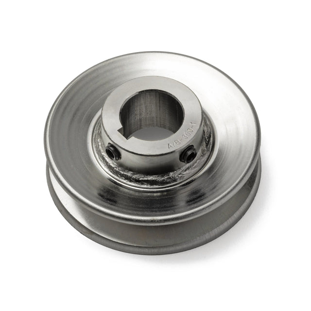 Terre 235010 V-groove drive pulley, angled top view