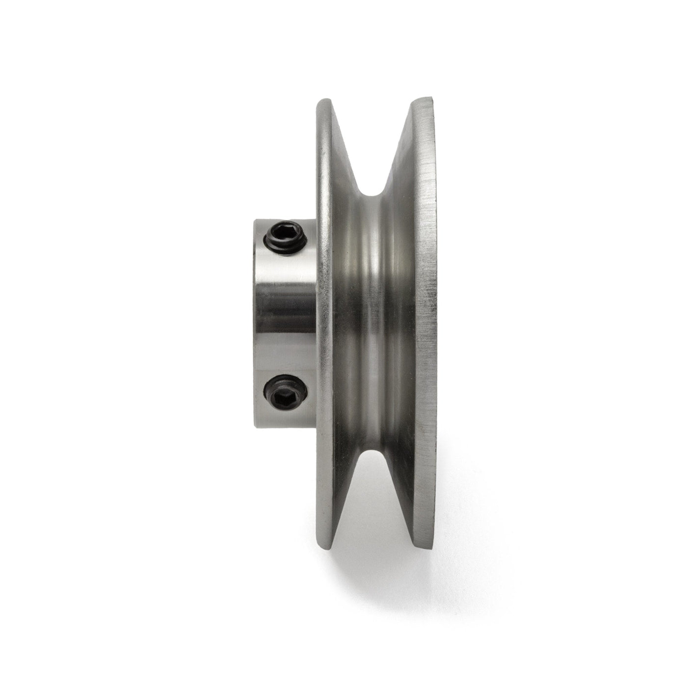 Terre 235010 V-groove drive pulley, side profile showing belt groove