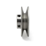 Terre 235010 V-groove drive pulley, side profile showing belt groove