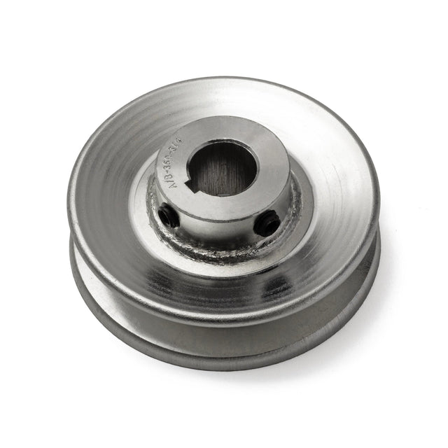 Terre 235034 V-groove drive pulley, angled top view