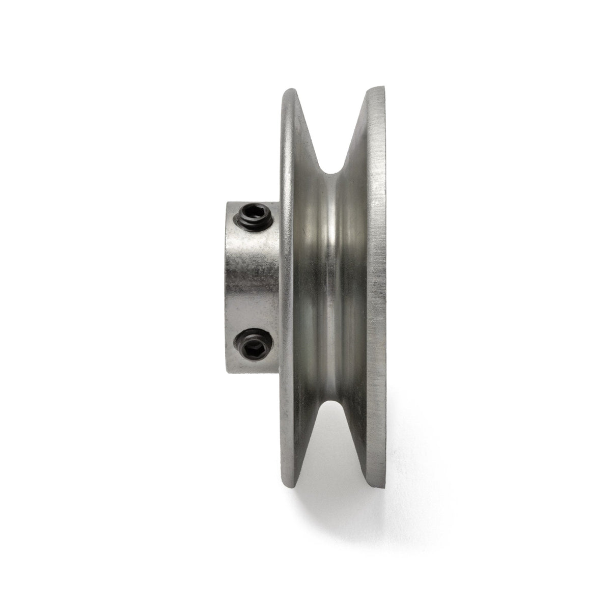 Terre 235078 V-groove drive pulley, side profile showing belt groove