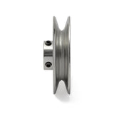 Terre 240034 V-groove drive pulley, side profile showing belt groove