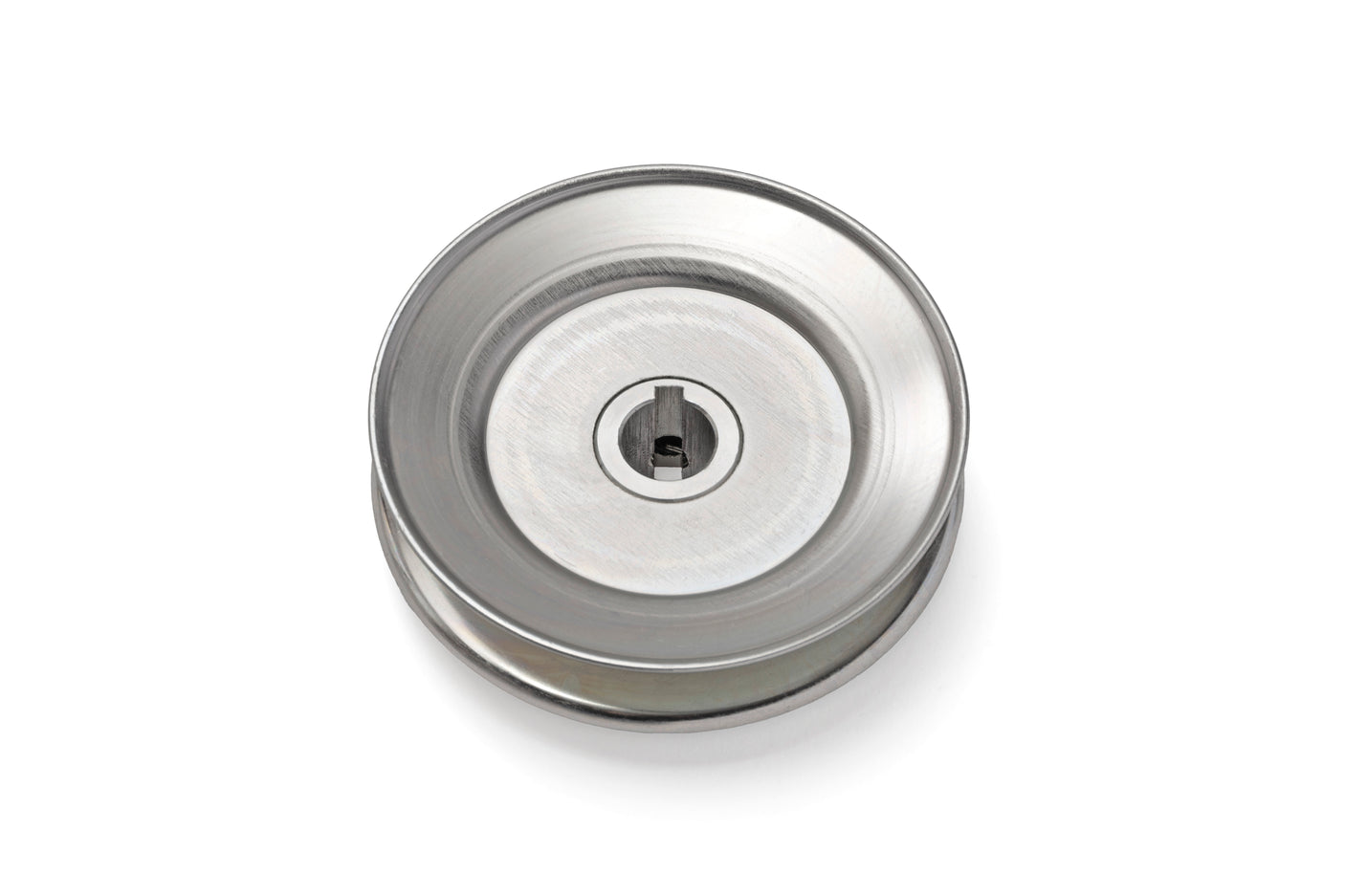 TERRE 240058 V Groove Drive Pulley, Bottom View, 4 Inch Outside Diameter, 5/8 Inch Bore, Steel