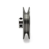 Terre 240058 V-groove drive pulley, side profile showing belt groove