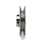 Terre 245010 V-groove drive pulley, side profile showing belt groove