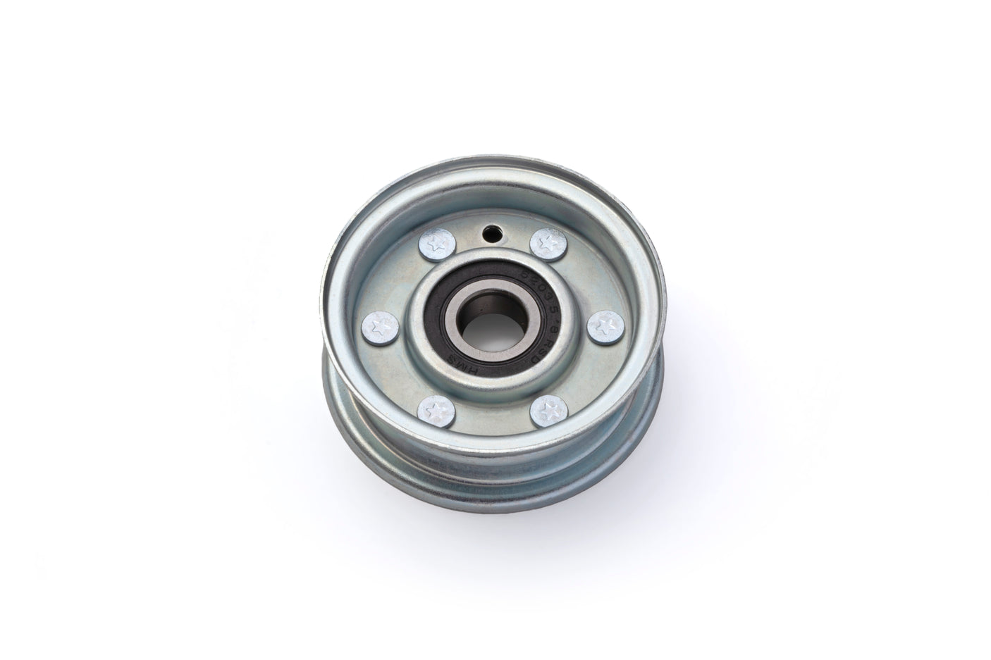 Flat Idler Pulley, 2.75'' Flat Diameter, 3/8'' Bore, Steel, General Purpose Pulley for Power Transmission | OEM: Husqvarna 539919078, Husqvarna 919078