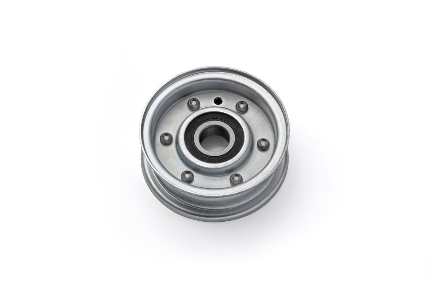 Flat Idler Pulley, 2.75'' Flat Diameter, 3/8'' Bore, Steel, General Purpose Pulley for Power Transmission | OEM: Husqvarna 539919078, Husqvarna 919078