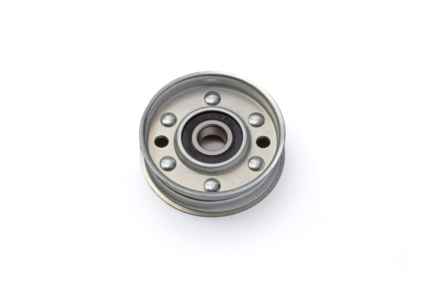 Flat Idler Pulley, 3'' Flat Diameter, 17mm Bore, Steel, General Purpose Pulley for Power Transmission | OEM: Hustler 601162