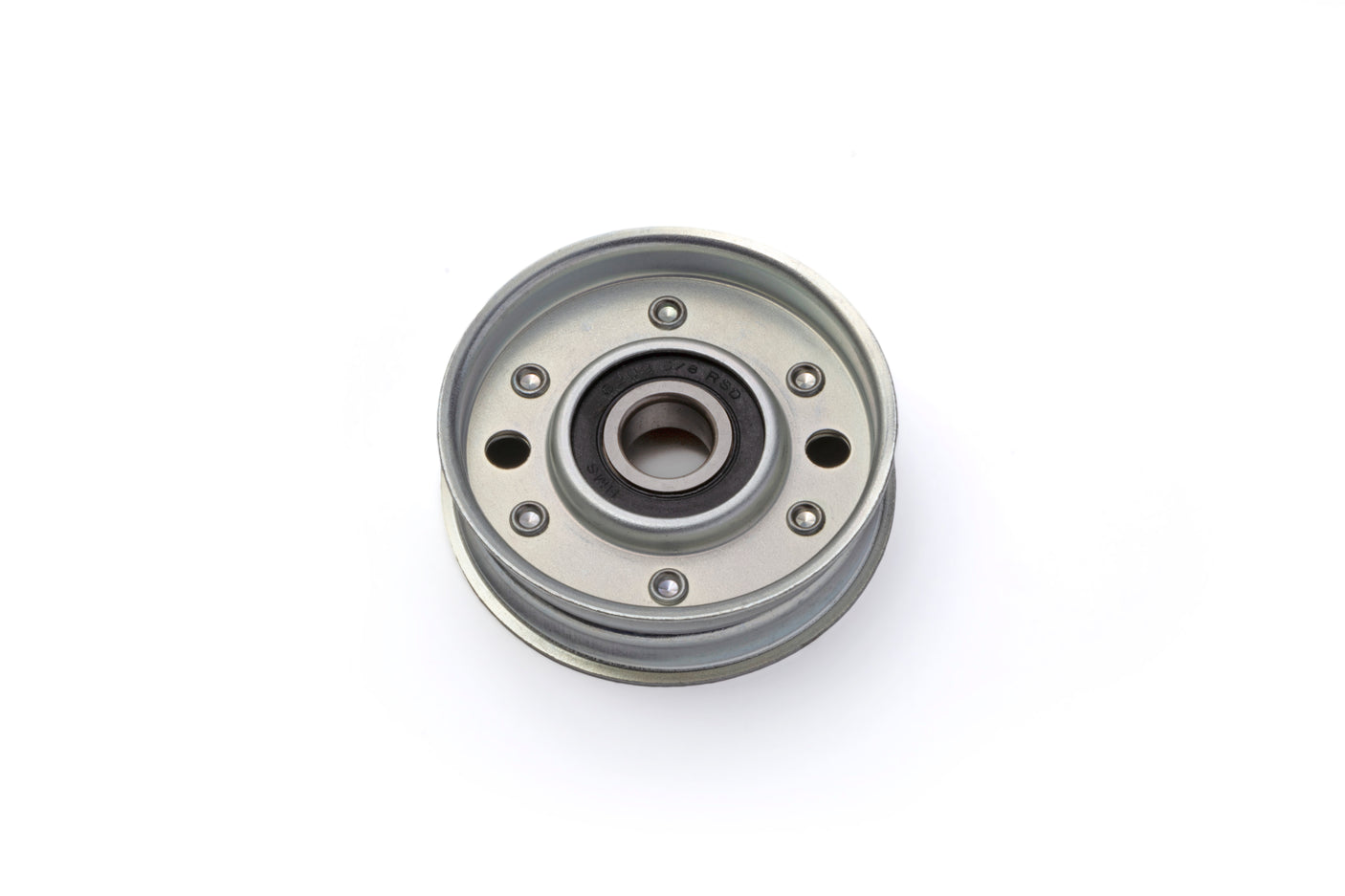 Flat Idler Pulley, 3'' Flat Diameter, 17mm Bore, Steel, General Purpose Pulley for Power Transmission | OEM: Hustler 601162